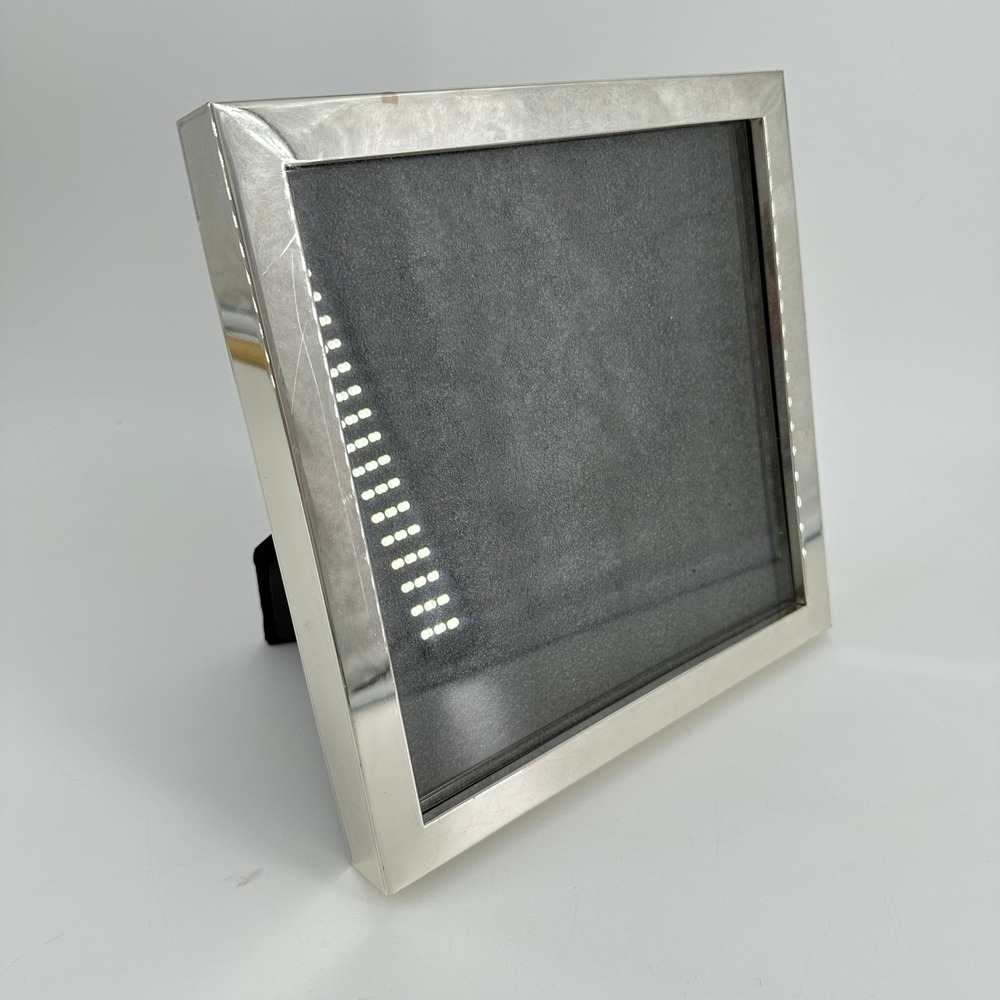 Things Remembered Silver Tone Square Picture Frame Polished Modern 8x8